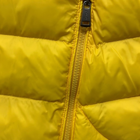 343 Polo Ralph Lauren | NWOT $190 Yellow Packable Down Vest (size XL) - Picture 10 of 16